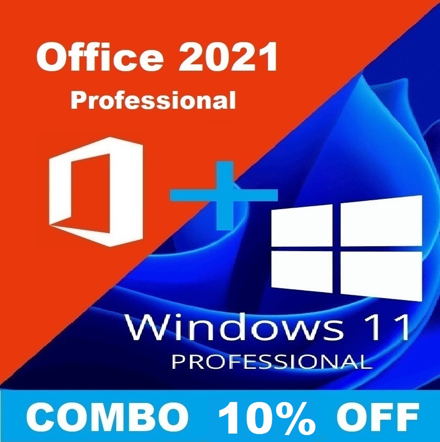 Windows 11 Pro + Office 2021 Professional 32/64 Bit Key - Email Delivery
